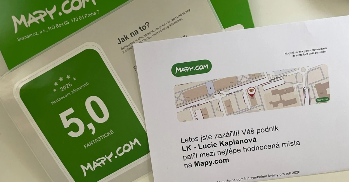 Nejlépe hodnocená místa na Mapy.cz